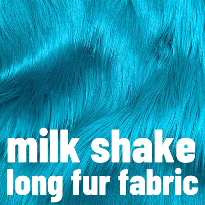milk shake long fur fabric